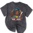 EdD Black Girls Doctor Of Education Graduation Black Women Mineral Wash Tshirts Mineral Black