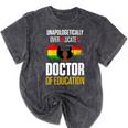 EdD Doctor Of Education Educated Doctorate Graduation Mineral Wash Tshirts Mineral Black
