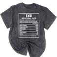 EdD Doctor Of Education Nutrition Doctorate Graduation Mineral Wash Tshirts Mineral Black