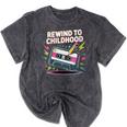 Elder Millennials Embracing 90s Rewind Nostalgia Vibes Mineral Wash Tshirts Mineral Black Elder Millennials Embracing 90s Rewind Nostalgia Vibes Mineral Wash Tshirts Mineral Black