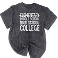 Elementary Graduation Elementary Middle School Graduation Mineral Wash Tshirts Mineral Black