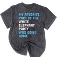 Elephant Party For Introvert Going Mineral Wash Tshirts Mineral Black