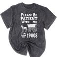 Endearing Wagon Humor Please Be Patient I'm From The 1900s Premium Mineral Wash Tshirts Mineral Black