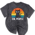 Ew People Cat Anti Social Introvert Premium Tri-Blend Mineral Wash Tshirts Mineral Black Ew People Cat Anti Social Introvert Premium Tri-Blend Mineral Wash Tshirts Mineral Black