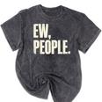 EW People Introvert Sarcastic Graphic Style Mineral Wash Tshirts Mineral Black EW People Introvert Sarcastic Graphic Style Mineral Wash Tshirts Mineral Black