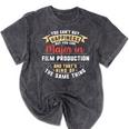 Film Production Major Student Shirt Graduation Mineral Wash Tshirts Mineral Black