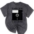 Floppy Disk Computer Nostalgia Fun PC Enthusiast History Mineral Wash Tshirts Mineral Black