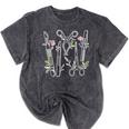 Floral Surgical Tech Surgery Medical Med School Graduation Mineral Wash Tshirts Mineral Black