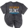 Im Fluent In Silence Introvert Mineral Wash Tshirts Mineral Black Im Fluent In Silence Introvert Mineral Wash Tshirts Mineral Black