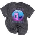 Never Forget Retro 80s 90s Nostalgia Mineral Wash Tshirts Mineral Black