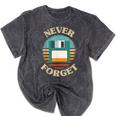 Never Forget Retro Diskette Nostalgia Vintage Mineral Wash Tshirts Mineral Black Never Forget Retro Diskette Nostalgia Vintage Mineral Wash Tshirts Mineral Black