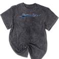 Frutiger Aero Aesthetic Digital Art Vintage Varsity Mineral Wash Tshirts Mineral Black