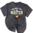 Funny Cyber Security Graduation You May Call Me Master Mineral Wash Tshirts Mineral Black