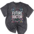 Future Doctor Graduation School Kids Toddler Women Men Mineral Wash Tshirts Mineral Black