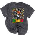 Future HBCU Grad Dabbing Kid Graduation For Boys Kids Mineral Wash Tshirts Mineral Black