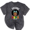 Future HBCU Grad Girl Graduation Historically College Mineral Wash Tshirts Mineral Black