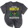 Future HBCU Graduation Shirt College Flossing Girl Tee Mineral Wash Tshirts Mineral Black
