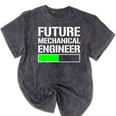 Future Mechanical Engineer Cool Graduation Mineral Wash Tshirts Mineral Black