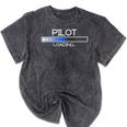 Future Pilot Aviation Academy Graduation Flight School Mineral Wash Tshirts Mineral Black