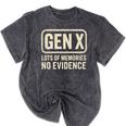 Gen X Lots Of Memories No Evidence Retro Nostalgia Premium Tri-Blend Mineral Wash Tshirts Mineral Black Gen X Lots Of Memories No Evidence Retro Nostalgia Premium Tri-Blend Mineral Wash Tshirts Mineral Black