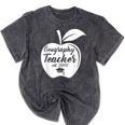 Geography Teacher Est 2018 School Graduation T Shirt Mineral Wash Tshirts Mineral Black