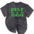 Golf Senior Night Golf Senior 2025 Graduation 32 Mineral Wash Tshirts Mineral Black