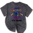 Goodbye 5th Grade Graduation 2025 6th Grade Graduate Kids Mineral Wash Tshirts Mineral Black