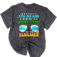 Goodbye 5th Grade Graduation To 6th Grade Hello Summer Kids Mineral Wash Tshirts Mineral Black