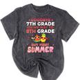 Goodbye 7th Grade Graduation To 8th Grade Hello Summer Mineral Wash Tshirts Mineral Black