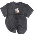 Goose Licensed Listener Psychology School Graduation Mineral Wash Tshirts Mineral Black
