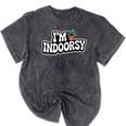 Goth Gardening Introvert Social Battery Outfit Mineral Wash Tshirts Mineral Black