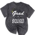 Grad Squad Cute Graduation Mineral Wash Tshirts Mineral Black