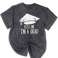 Graduate T-Shirt Grad Tshirt Graduation Tee Mineral Wash Tshirts Mineral Black