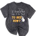 I Graduated Can I Go Back To Bed Now Graduation Sloth Mineral Wash Tshirts Mineral Black