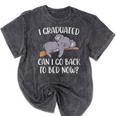 I Graduated Can I Go Back To Bed Now Koala Bear Graduation Mineral Wash Tshirts Mineral Black