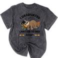 I Graduated Can I Go Back To Bed Sloth Graduation Cap Mineral Wash Tshirts Mineral Black