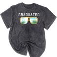Graduated Graduation Tropical Sunglasses Mineral Wash Tshirts Mineral Black