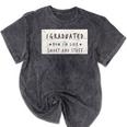 I Graduated Now I'm Like Smart & Stuff Tee Graduation Shirts Mineral Wash Tshirts Mineral Black