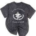 Graduation Her Him 2018 Men Women Girl Boy Kid Mineral Wash Tshirts Mineral Black