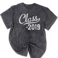 Graduation For Her Him 2019 Class Mineral Wash Tshirts Mineral Black
