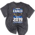 Graduation 2019 TShirt Proud Dad Of Senior Mineral Wash Tshirts Mineral Black