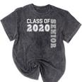 Graduation 2020 Class Of 2020 Senior Mineral Wash Tshirts Mineral Black