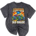 Graduation 3rd Grade Monster Truck Boys I Crushed Grad Mineral Wash Tshirts Mineral Black