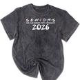 Graduation Announcements 2026 Retro Class Of 2026 Senior Mineral Wash Tshirts Mineral Black