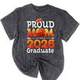 Graduation Basketball Retro Proud Mom Of A 2026 Graduate Mineral Wash Tshirts Mineral Black