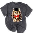 Graduation Cat Class Of 2023 Mineral Wash Tshirts Mineral Black