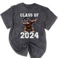 Graduation Class Of 2024 Bigfoot Graduated Seniors 2024 Mineral Wash Tshirts Mineral Black