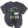 Graduation Cruise 2024 Ship Boat Vacation Summer Vacation Men Women Kids Mineral Wash Tshirts Mineral Black