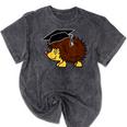 Graduation Hedgehog 2017 Graduate Graduation T-Shirt Mineral Wash Tshirts Mineral Black