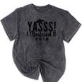 Graduation Masters For Women Mineral Wash Tshirts Mineral Black